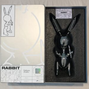 Jeff Koons Ballon Rabbit silver XL Koons after Zinc alloy cm33 in13 Weight 3kg edition 58 of 500 with original box